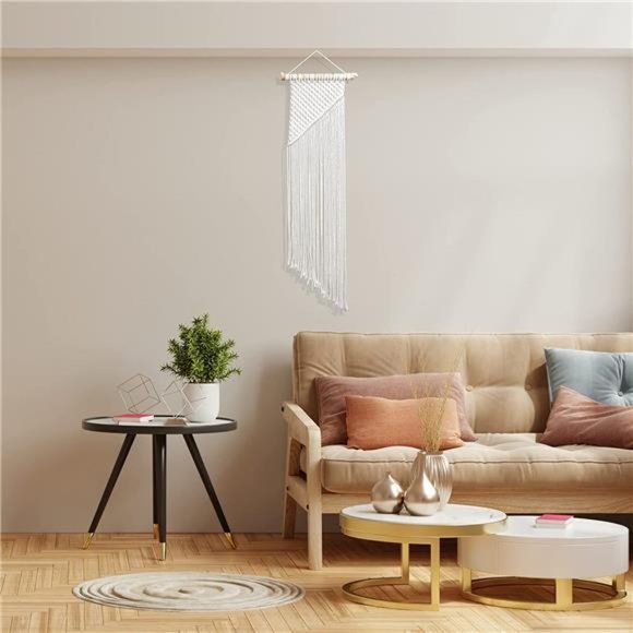 FAMIHEART Chic Wall Art For Bedroom, Wall Decorations Macrame, Halloween decor